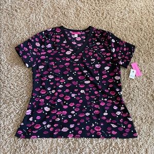 Betsey Johnson Scrub Top
